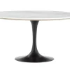 Aboah, Dining Table, Round, White Marble, 145 Cm