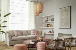 Aimee, Pendant Lamp, Raffia And Iron, L