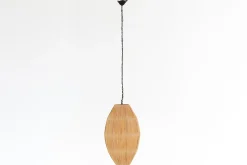 Aimee, Pendant Lamp, Raffia And Iron, L
