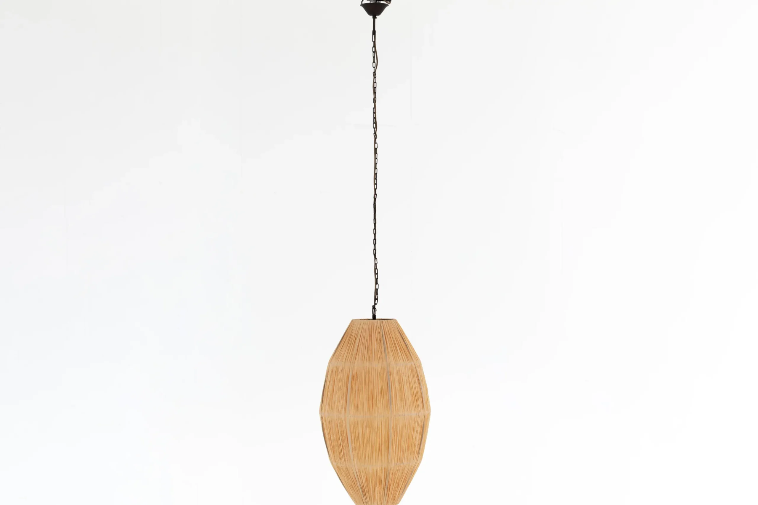 Aimee, Pendant Lamp, Raffia And Iron, L