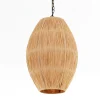 Aimee, Pendant Lamp, Raffia And Iron, S