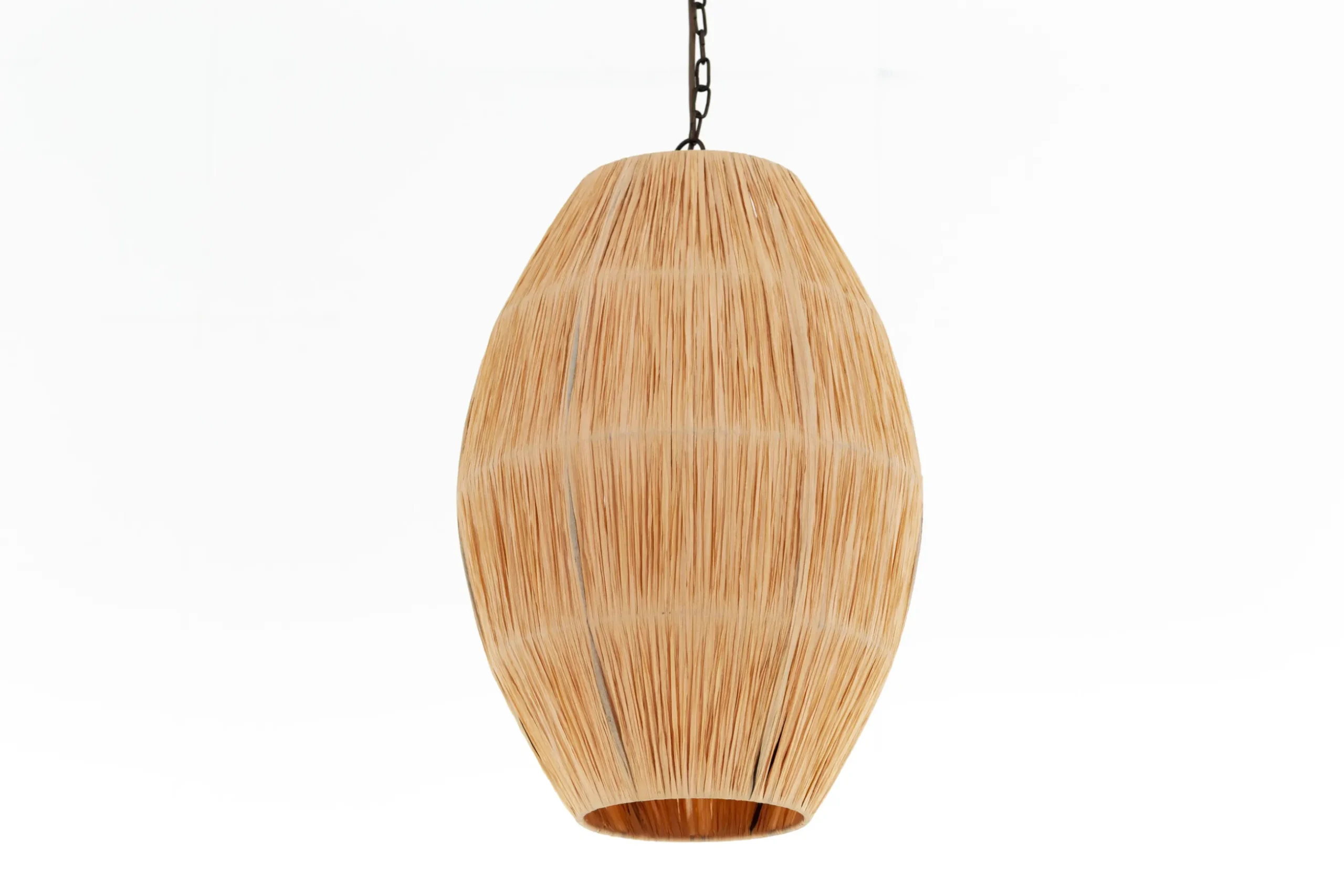 Aimee, Pendant Lamp, Raffia And Iron, S