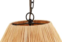 Aimee, Pendant Lamp, Raffia And Iron, S