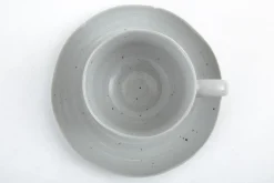 Alanah, Cup And Saucer, Ceramic, Grey, 150Ml