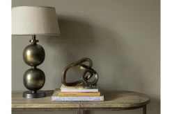 Annelie, Table Lamp, Antique Brass Finish