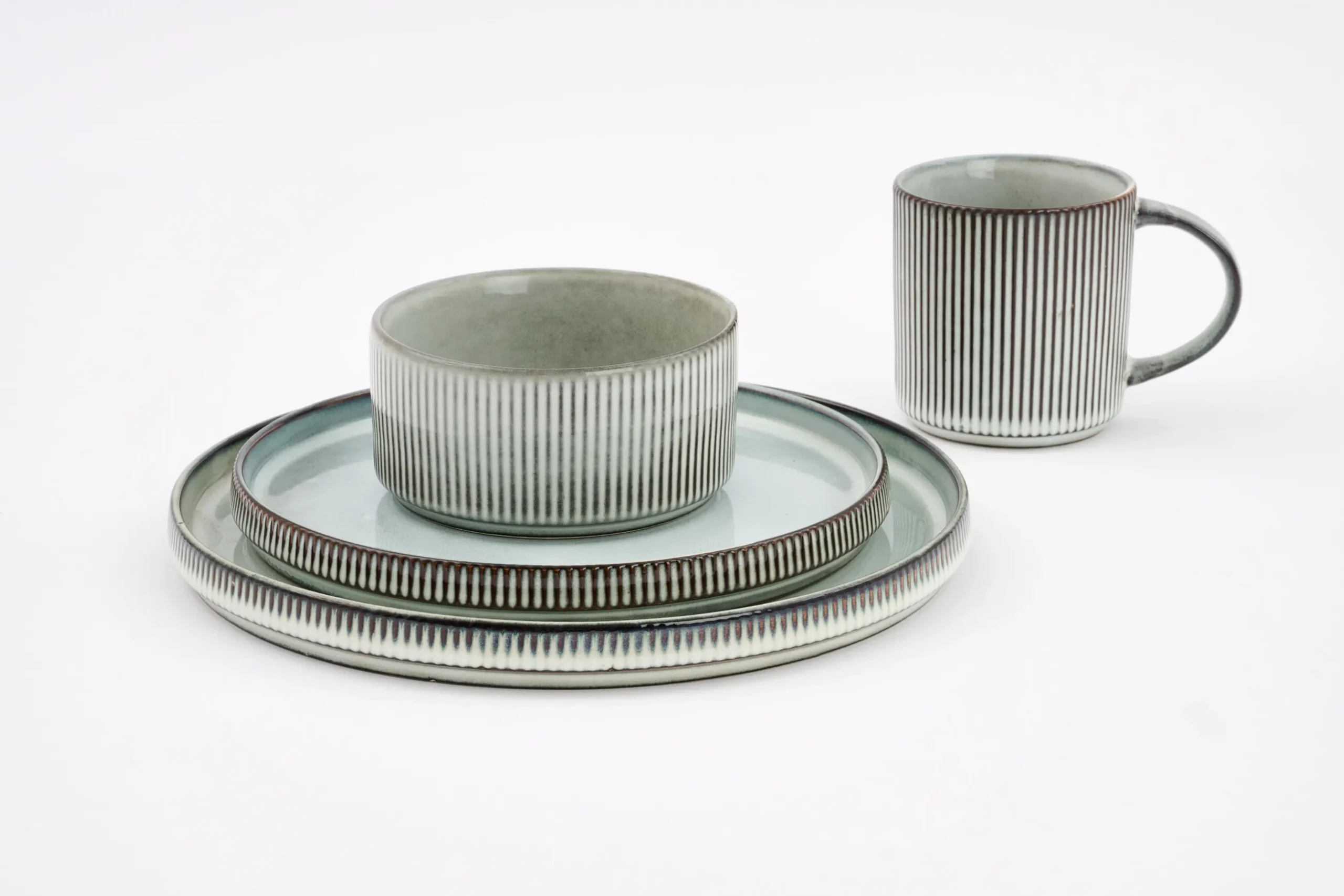 Architecto, Plate, Ceramic, Grey, 25,5Cm