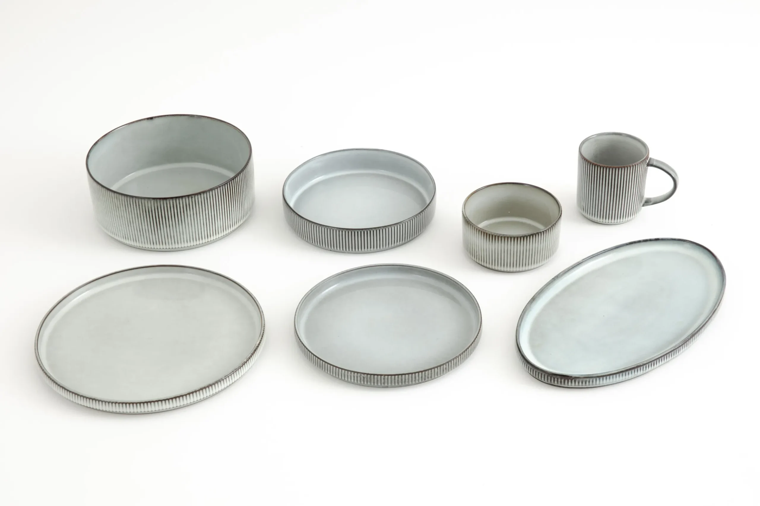 Architecto, Plate, Ceramic, Grey, 25,5Cm