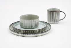 Architecto, Plate, Ceramic, Grey, 20,5Cm