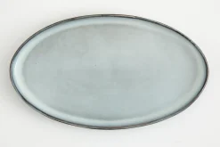 Architecto, Serving Plate, Ceramic, Grey