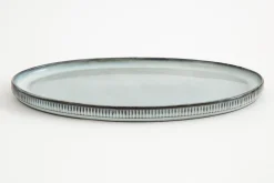 Architecto, Serving Plate, Ceramic, Grey