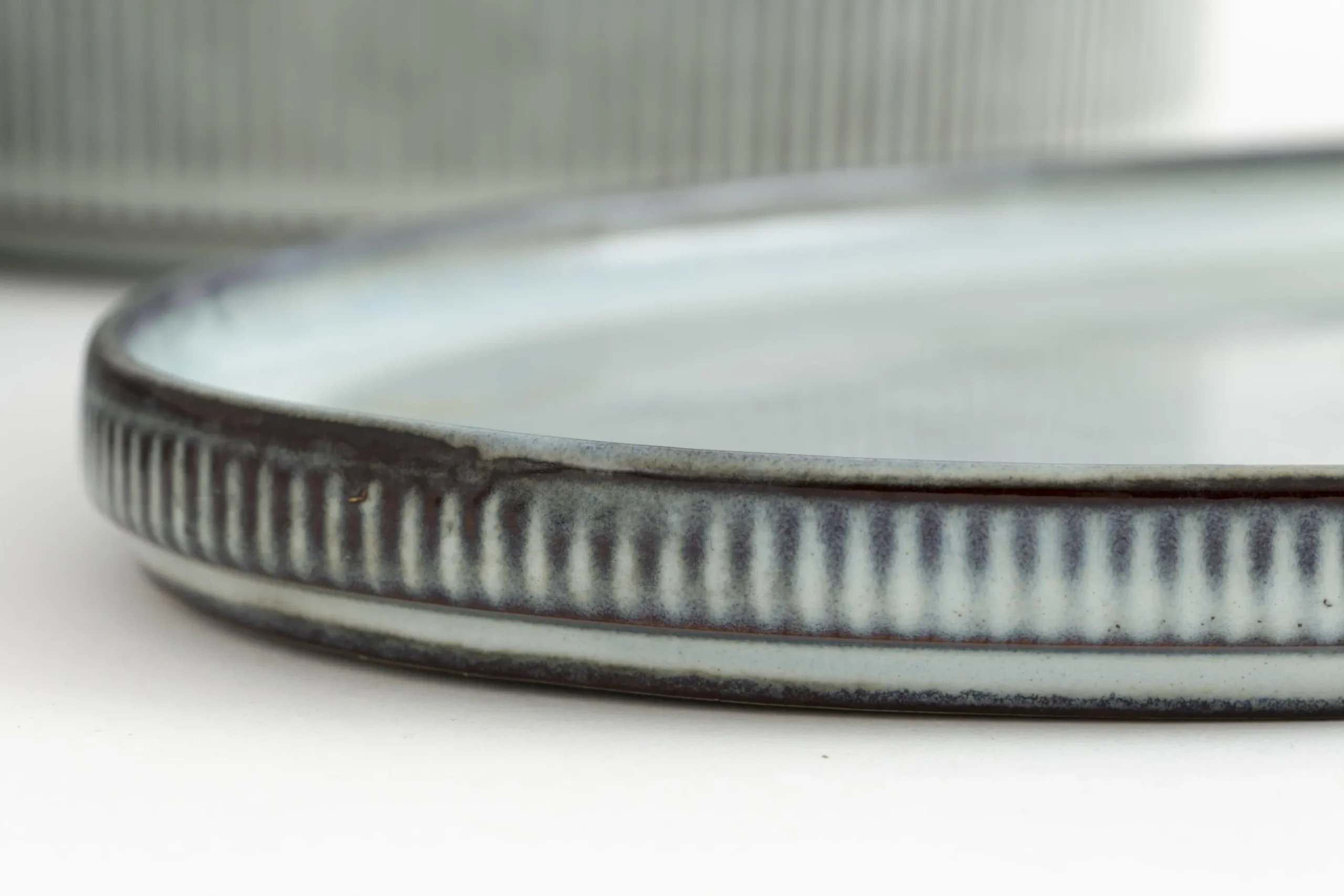 Architecto, Serving Plate, Ceramic, Grey