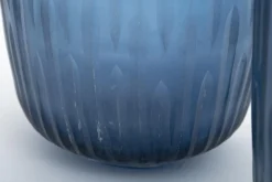 Arez, Vase, Glass, Blue, L