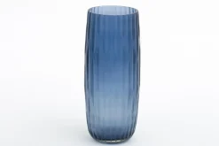 Arez, Vase, Glass, Blue, S