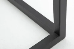 Armand, Console Table, Black Oak And Metal