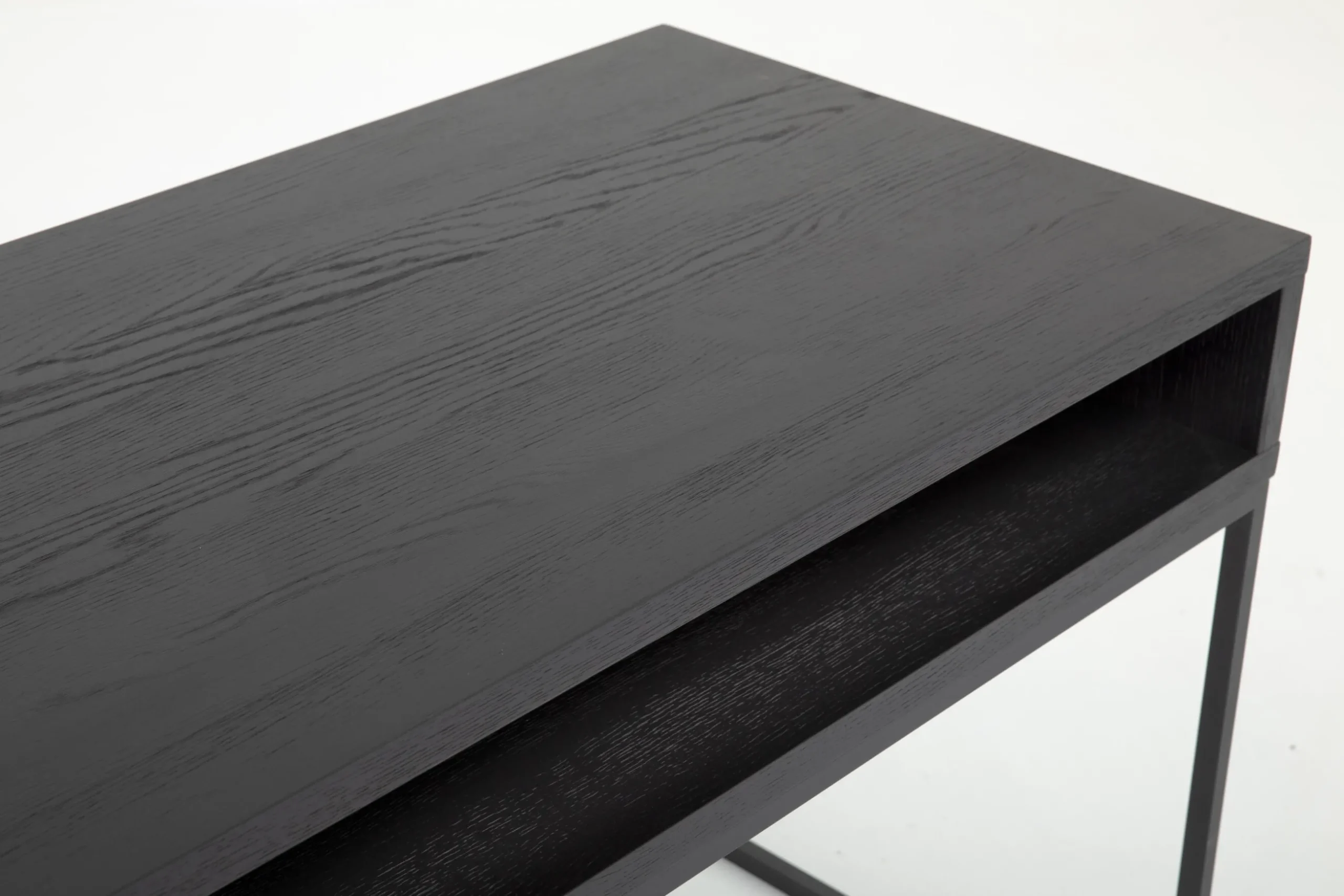 Armand, Desk, Black Oak And Metal