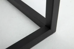 Armand, Side Table, Black Oak And Metal