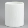 Ayla, Vase, Glass, White, O22X27H