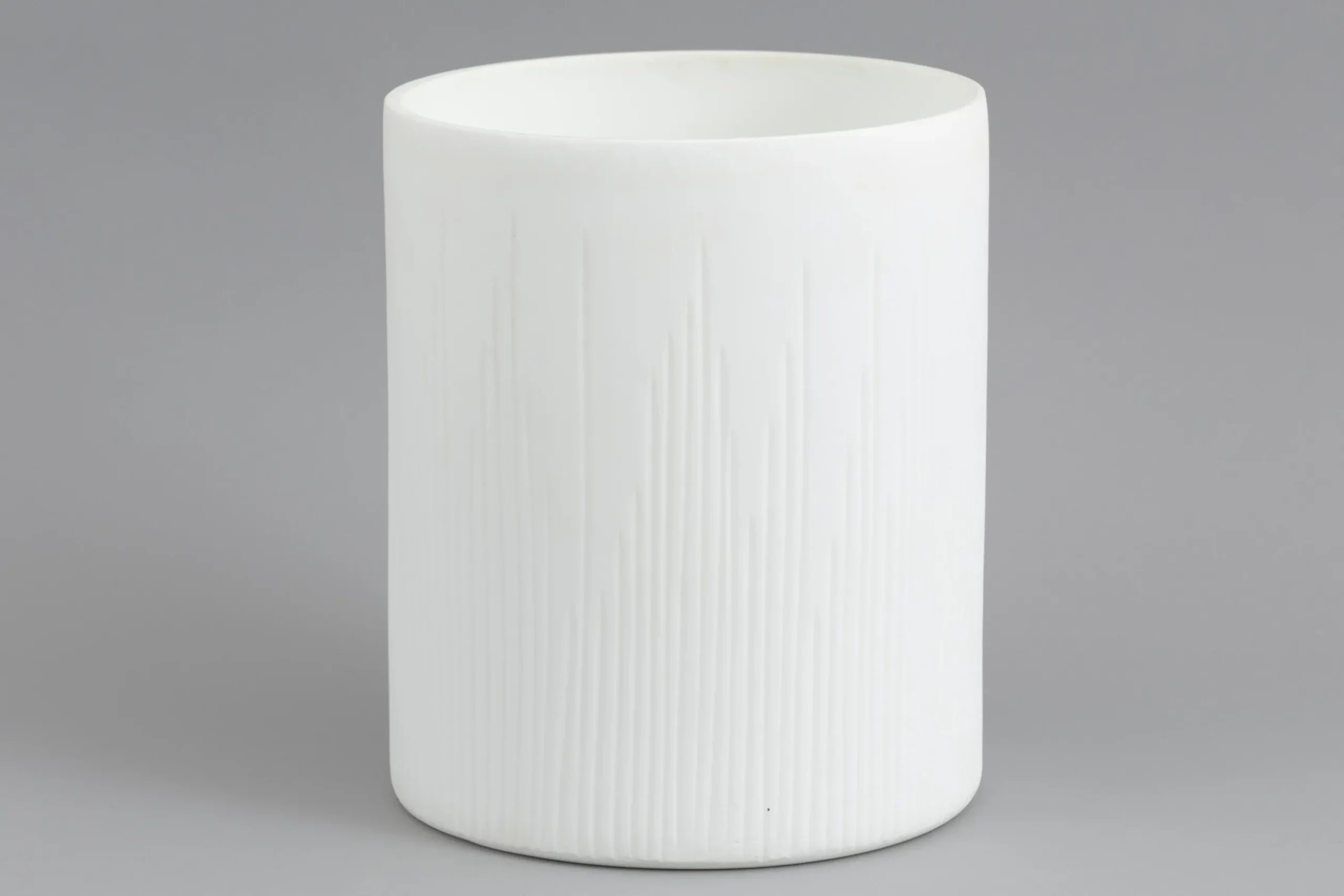 Ayla, Vase, Glass, White, O22X27H