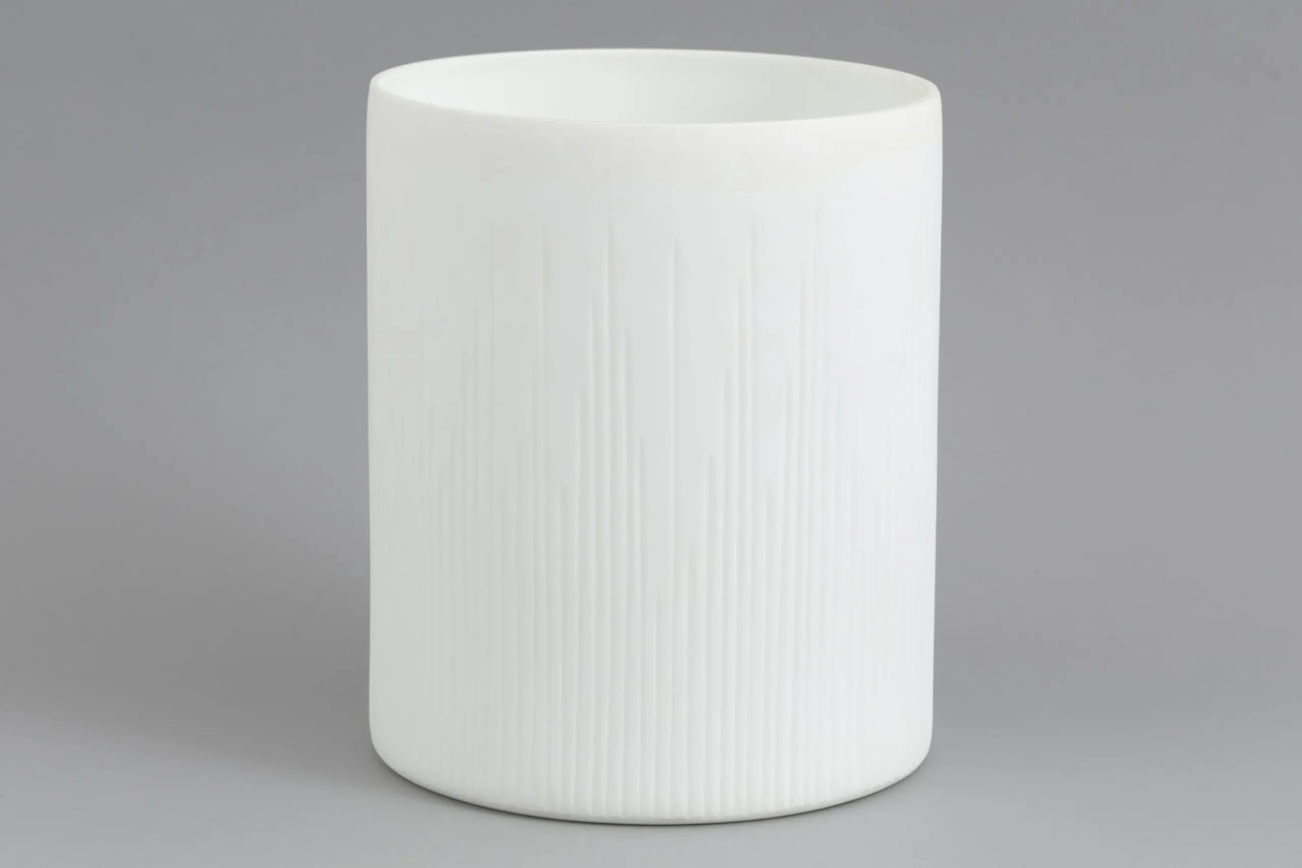 Ayla, Vase, Glass, White, O22X27H