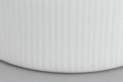 Ayla, Vase, Glass, White, O22X27H