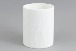 Ayla, Vase, Glass, White, O17,5X21,5H