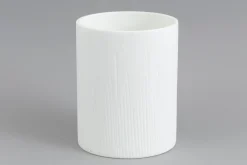 Ayla, Vase, Glass, White, O17,5X21,5H