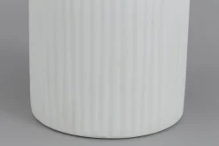 Ayla, Vase, Glass, White, O10,5X44H