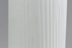 Ayla, Vase, Glass, White, O10,5X44H
