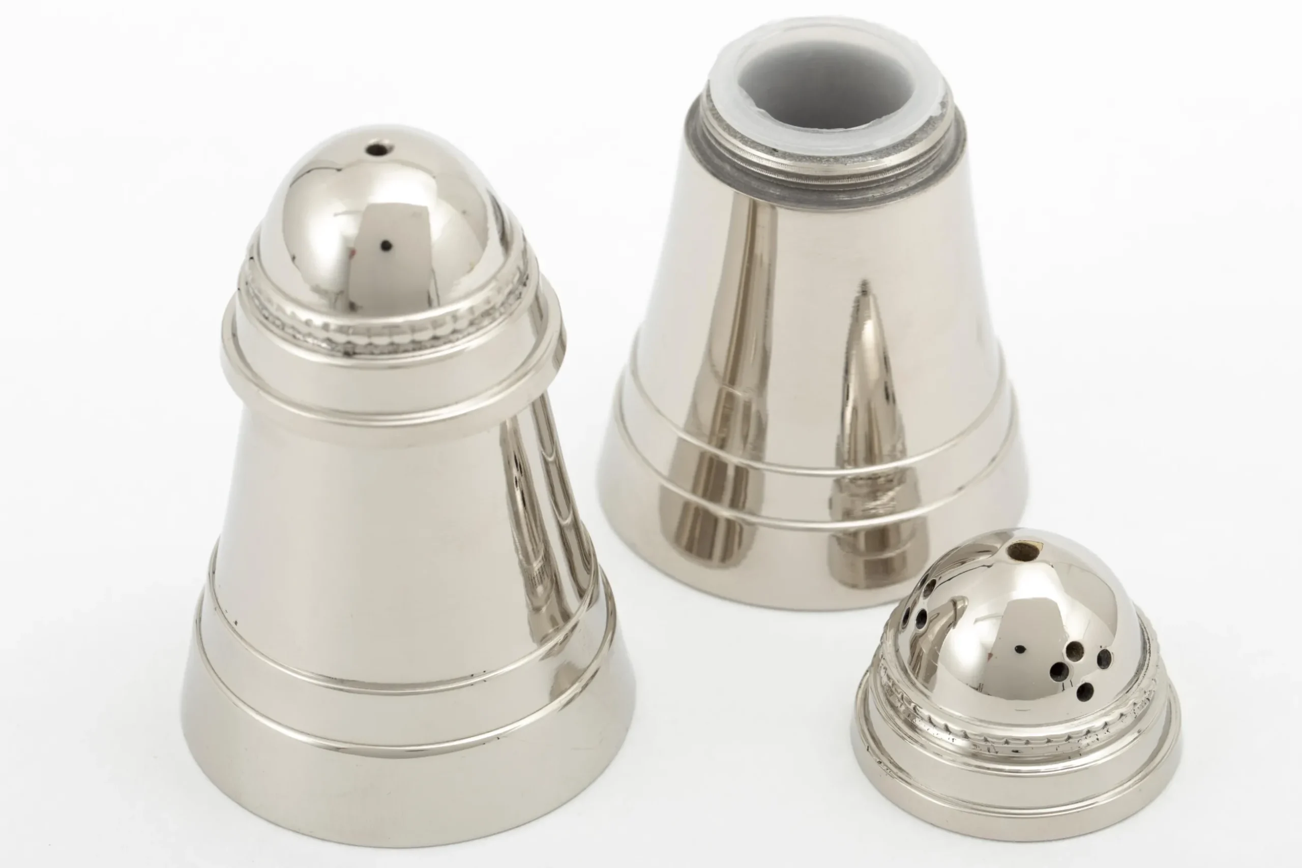 Babimo, Pepper And Salt Set, Nickel, Set Of 2