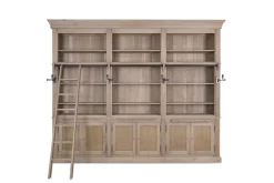 Balmore, Bookcase, Weathered Oak, 3 Parts , With Ladder