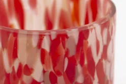 Bardi, Tea Light Holder, Glass, Red