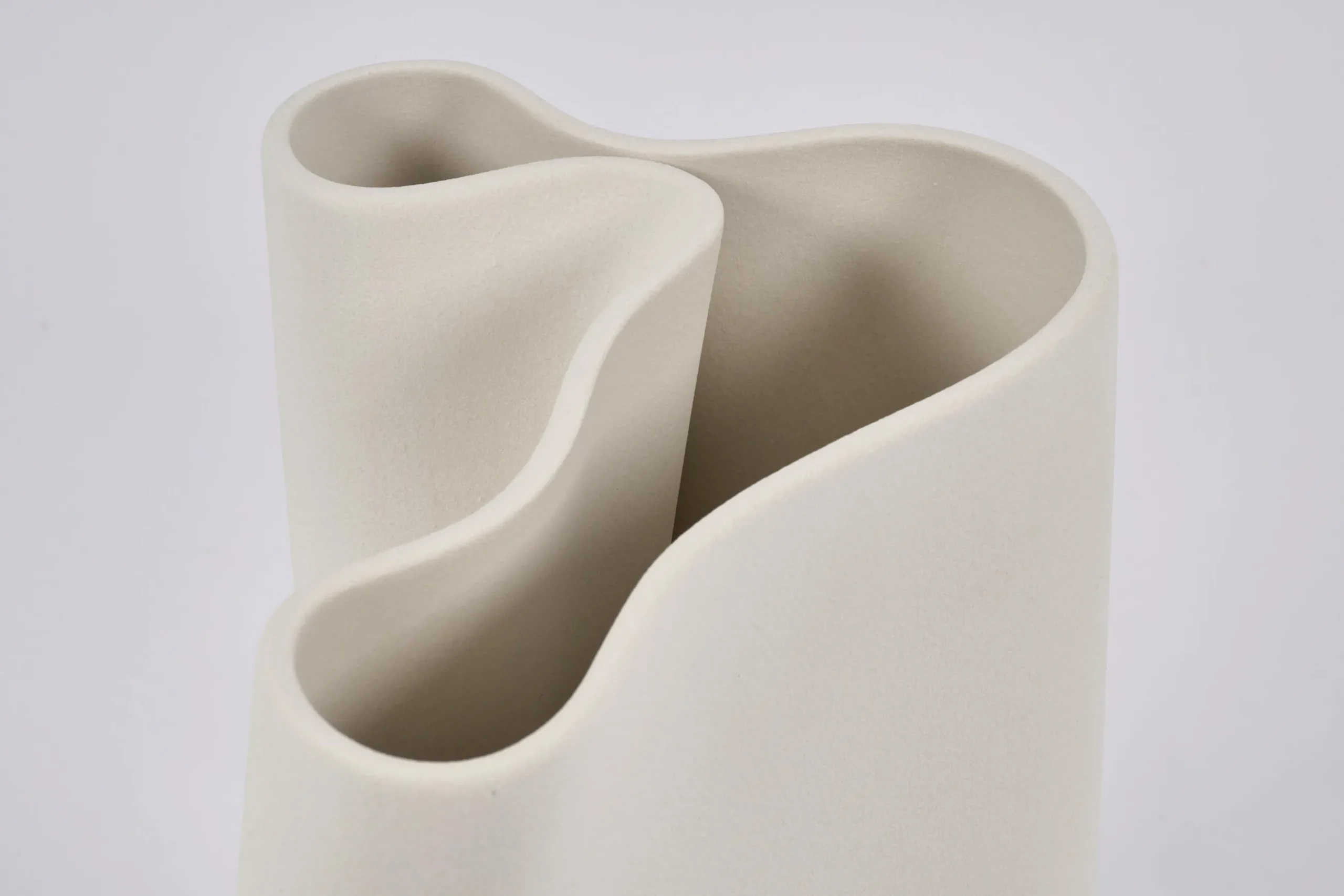 Barrie, Vase, Ceramic, Latte, L