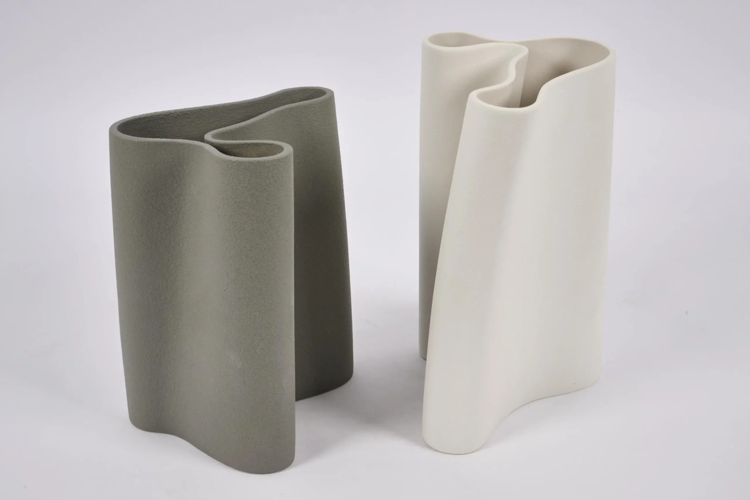 Barrie, Vase, Ceramic, Latte, L