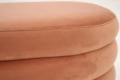 Beatrice, Pouf, Oval, Pink