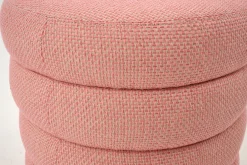 Beatrice, Pouf, Round, Pink