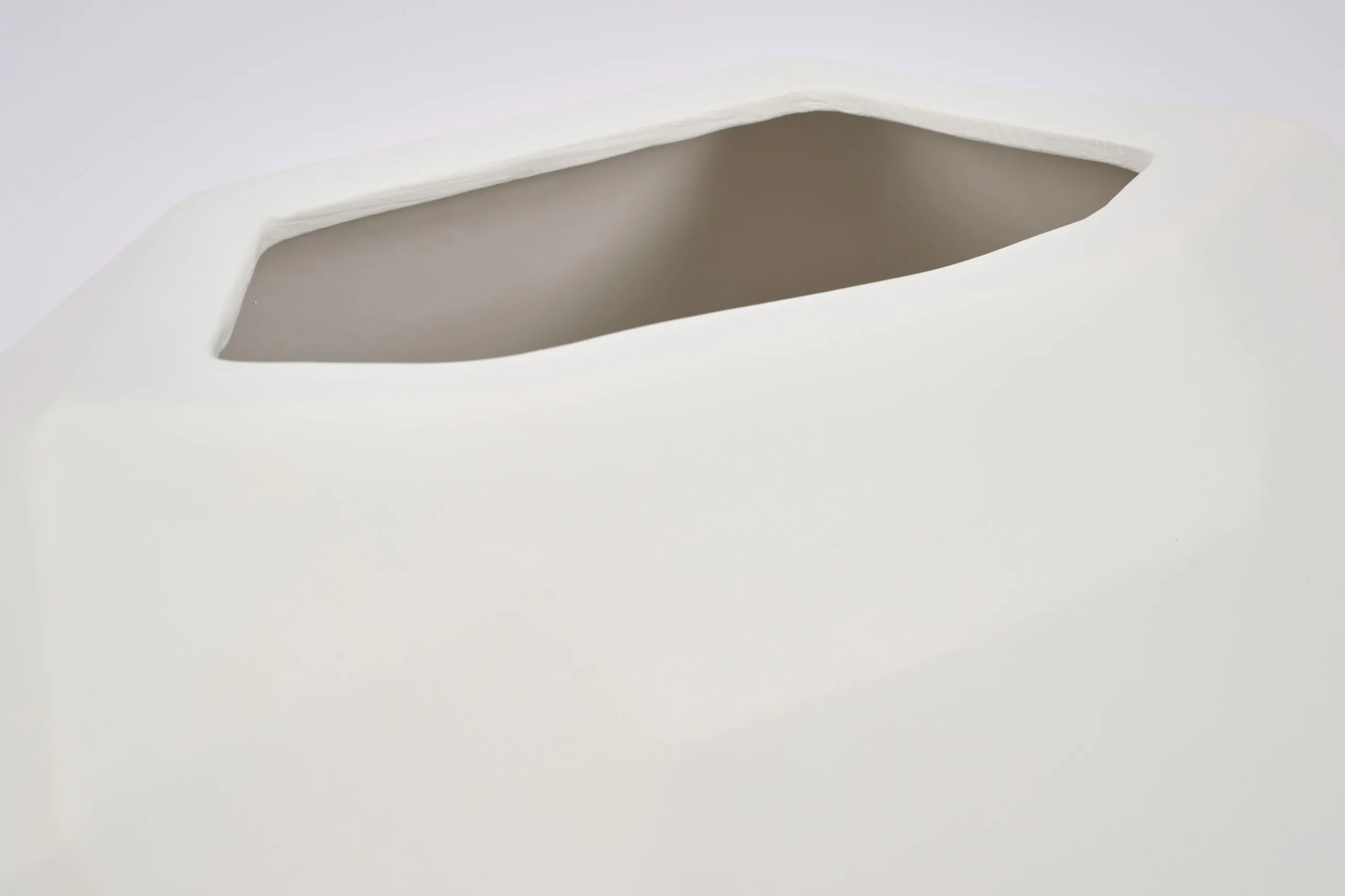 Belinda, Vase, Ceramic, White, Model 1