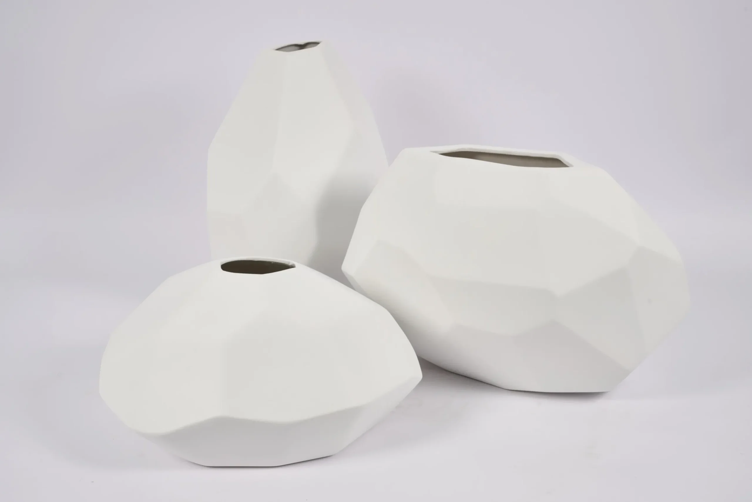 Belinda, Vase, Ceramic, White, Model 1