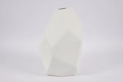 Belinda, Vase, Ceramic, White, Model 2