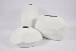 Belinda, Vase, Ceramic, White, Model 2