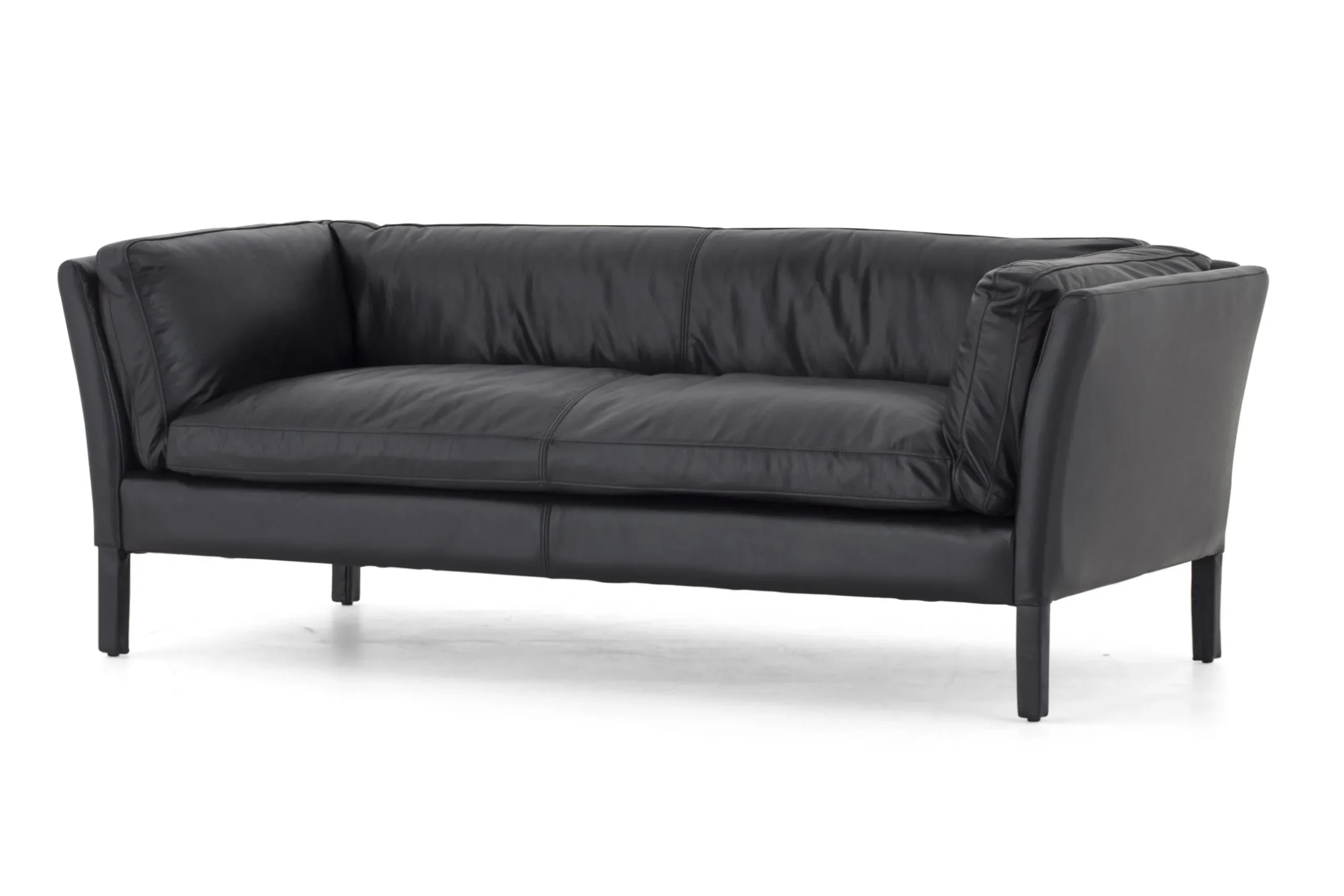 Bellamy, Sofa, Black, Leather, 2,5 Seater