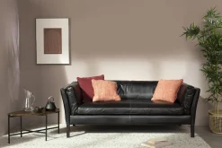 Bellamy, Sofa, Black, Leather, 2,5 Seater