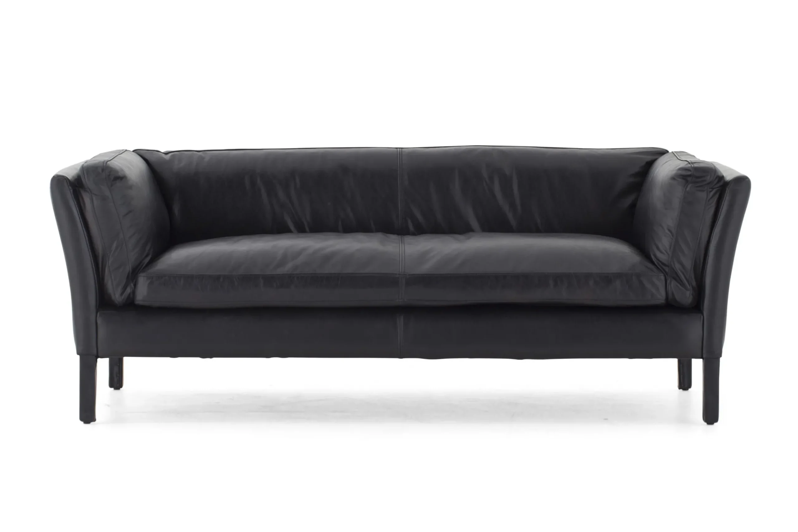 Bellamy, Sofa, Black, Leather, 2,5 Seater