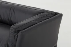 Bellamy, Sofa, Black, Leather, 2,5 Seater