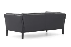 Bellamy, Sofa, Black, Leather, 2,5 Seater