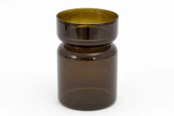 Berami, Candlestick, Glass, Brown, L