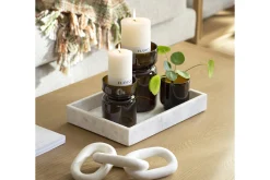Berami, Candlestick, Glass, Brown, L
