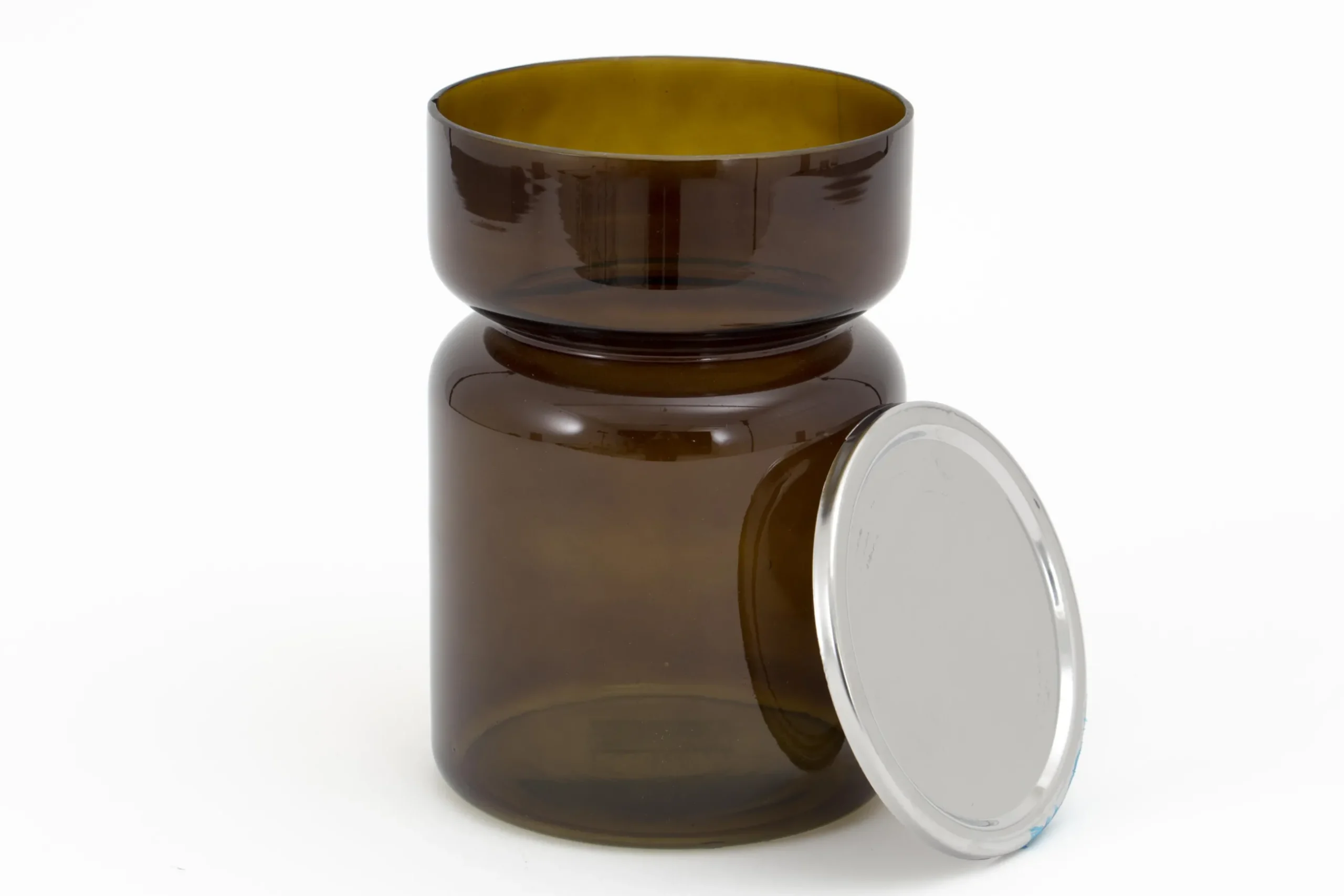 Berami, Candlestick, Glass, Brown, L