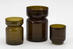 Berami, Candlestick, Glass, Brown, S
