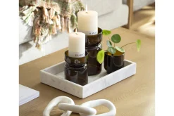 Berami, Tea Light Holder, Glass, Brown