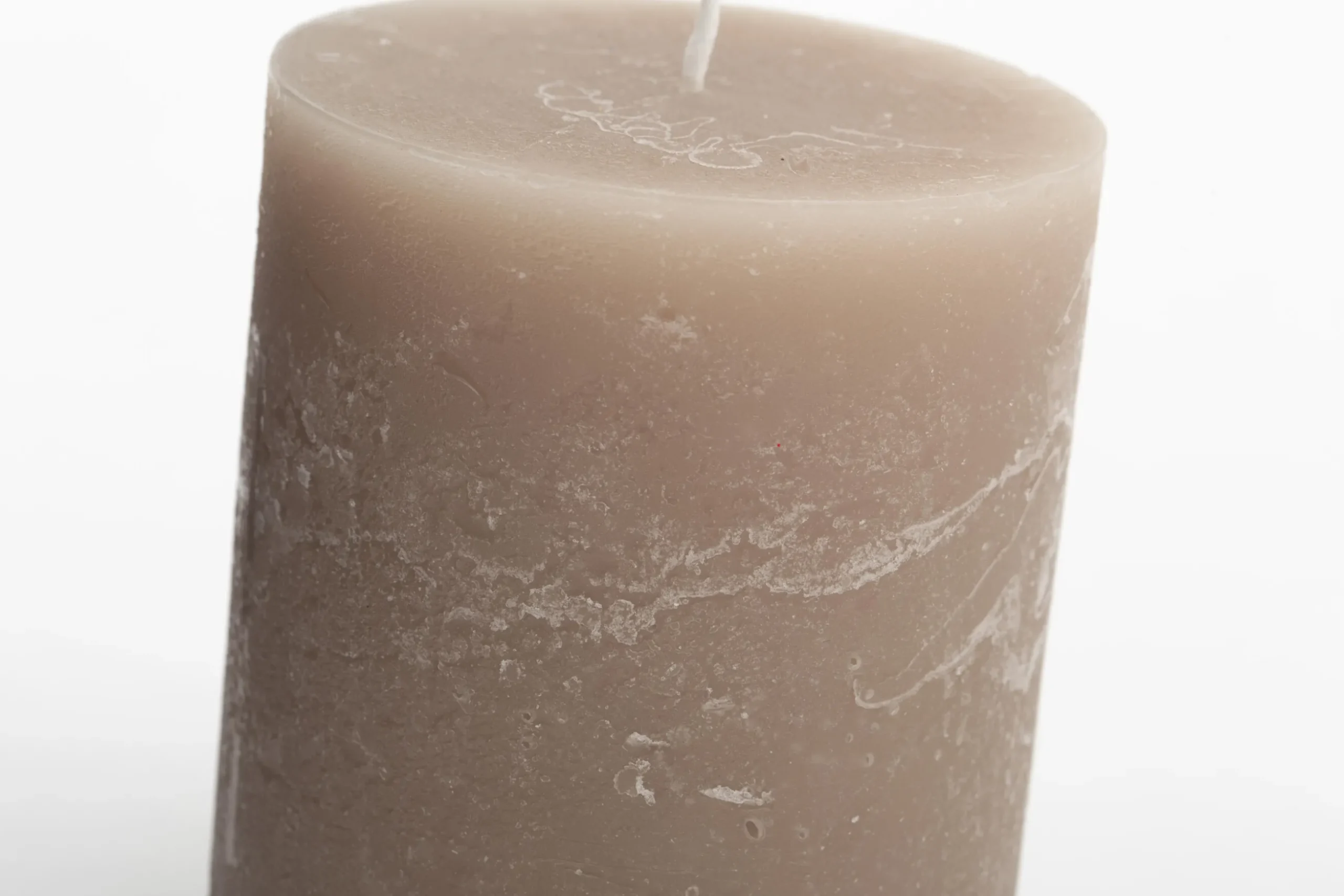 Beth, Candle, Colour Taupe, 9X15Cm